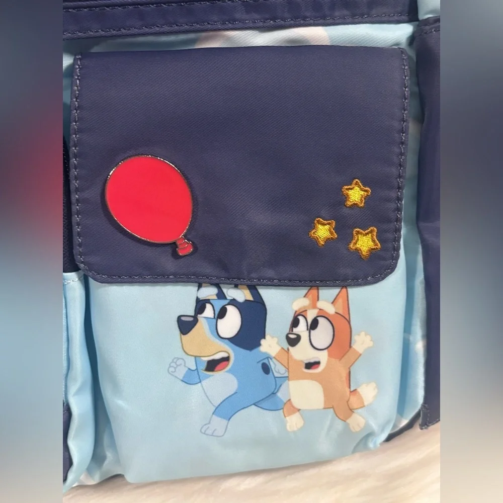 Bluey Scenic Backpack With Bluey Plush NWT
